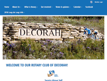 Tablet Screenshot of decorahrotary.org